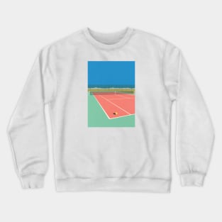 Tennis Court In The Desert Crewneck Sweatshirt